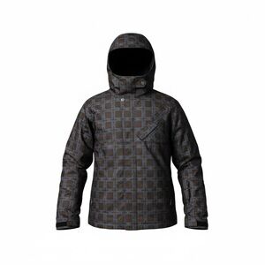 Bonfire Snowboard Ski Jacket Men’s Large Insulated Hooded Geometric